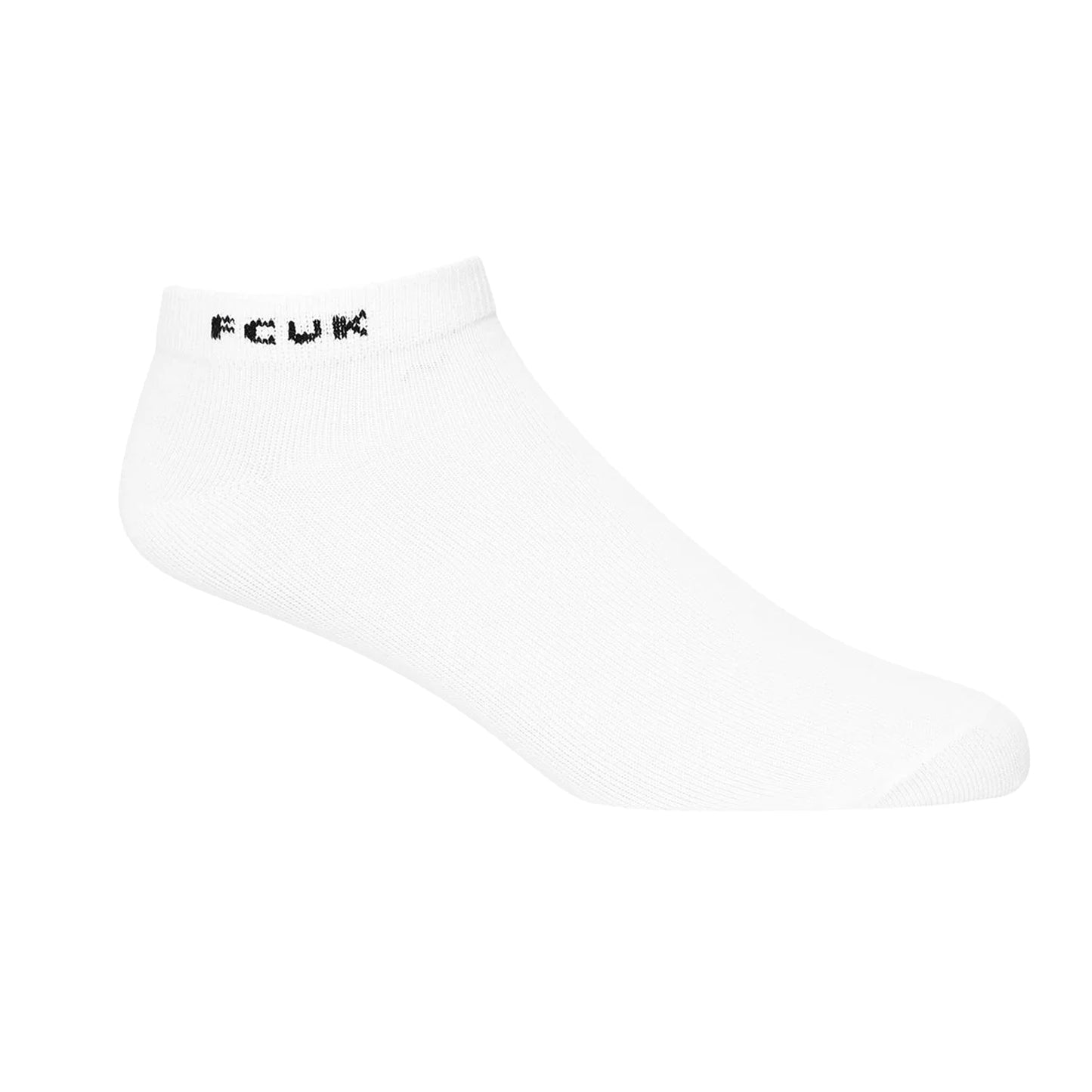 Grey-White-Black - Back - FCUK Mens Logo Trainer Socks (Pack of 7)