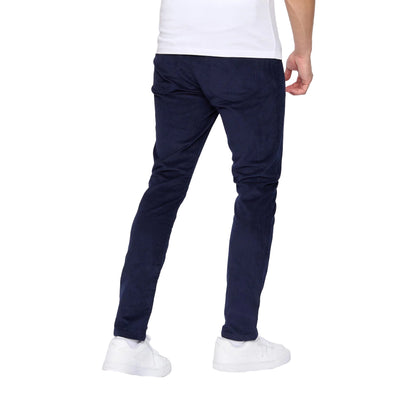 Navy - Back - Duck and Cover Mens Cordsome Trousers