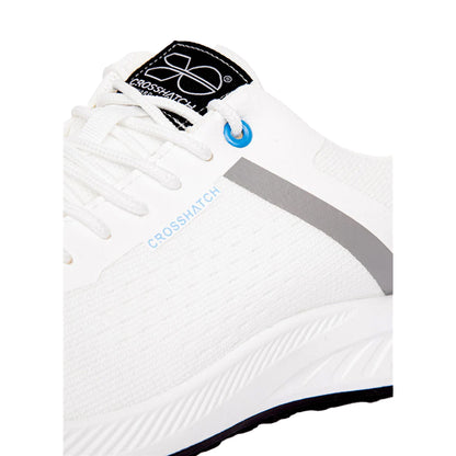 White - Side - Crosshatch Mens Kamran Trainers