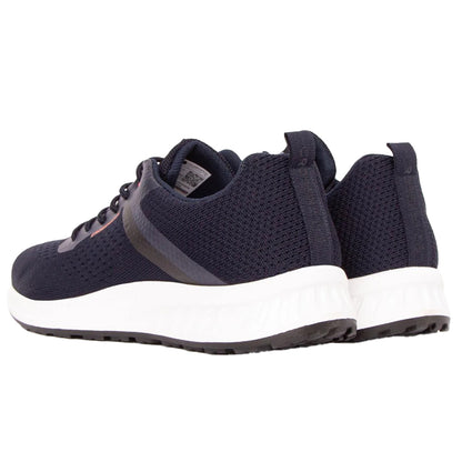 Navy - Back - Crosshatch Mens Kamran Trainers