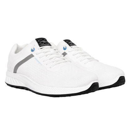 White - Front - Crosshatch Mens Kamran Trainers
