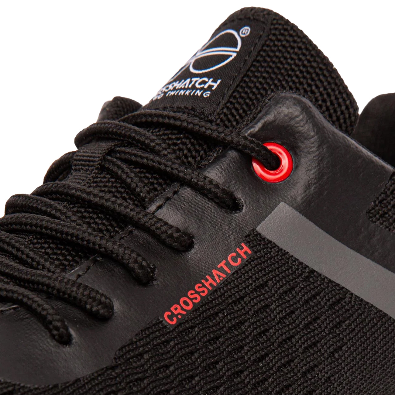 Black - Side - Crosshatch Mens Kamran Trainers