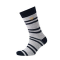 Black-White - Side - Farah Mens Falton Striped Socks (Pack of 3)