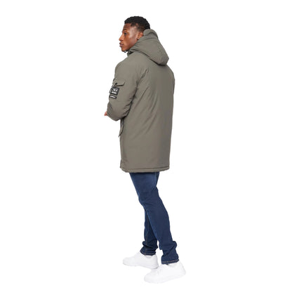 Olive - Back - Crosshatch Mens Legender Parka