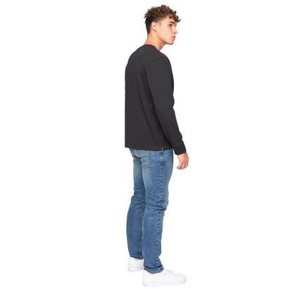 Black - Back - Bewley & Ritch Mens Apsley Long-Sleeved T-Shirt