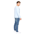 Light Blue - Back - Bewley & Ritch Mens Apsley Long-Sleeved T-Shirt
