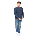 Navy - Side - Bewley & Ritch Mens Apsley Long-Sleeved T-Shirt