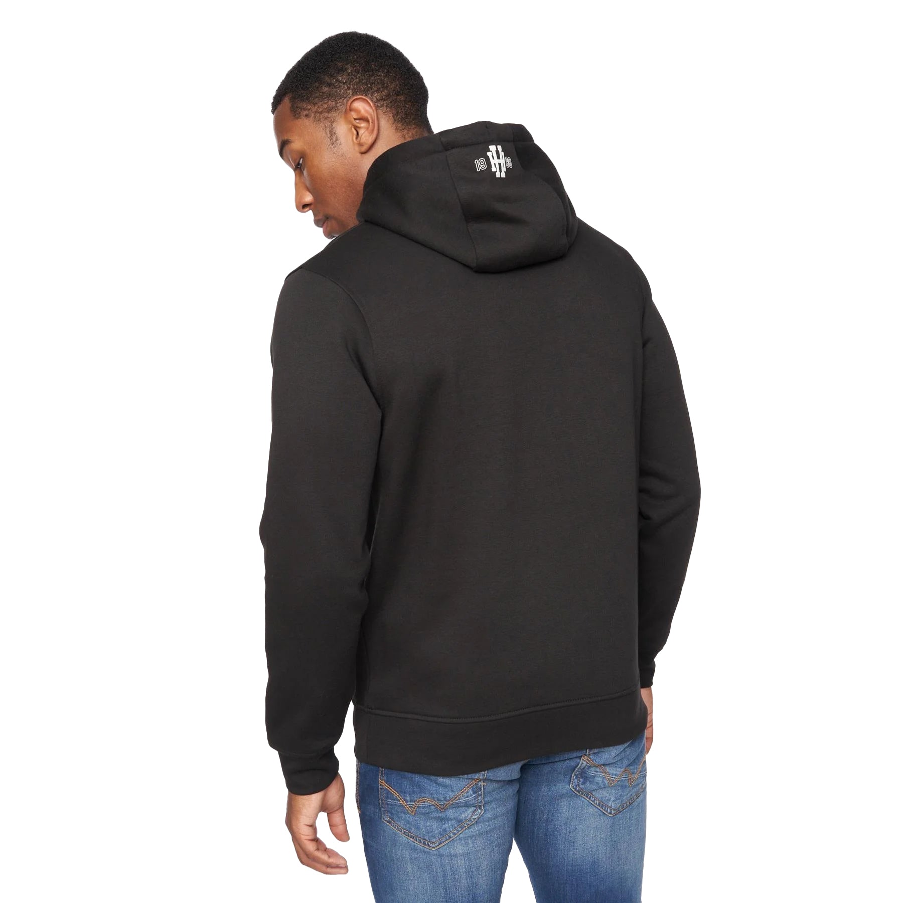 Black - Back - Henleys Mens Myer Hoodie