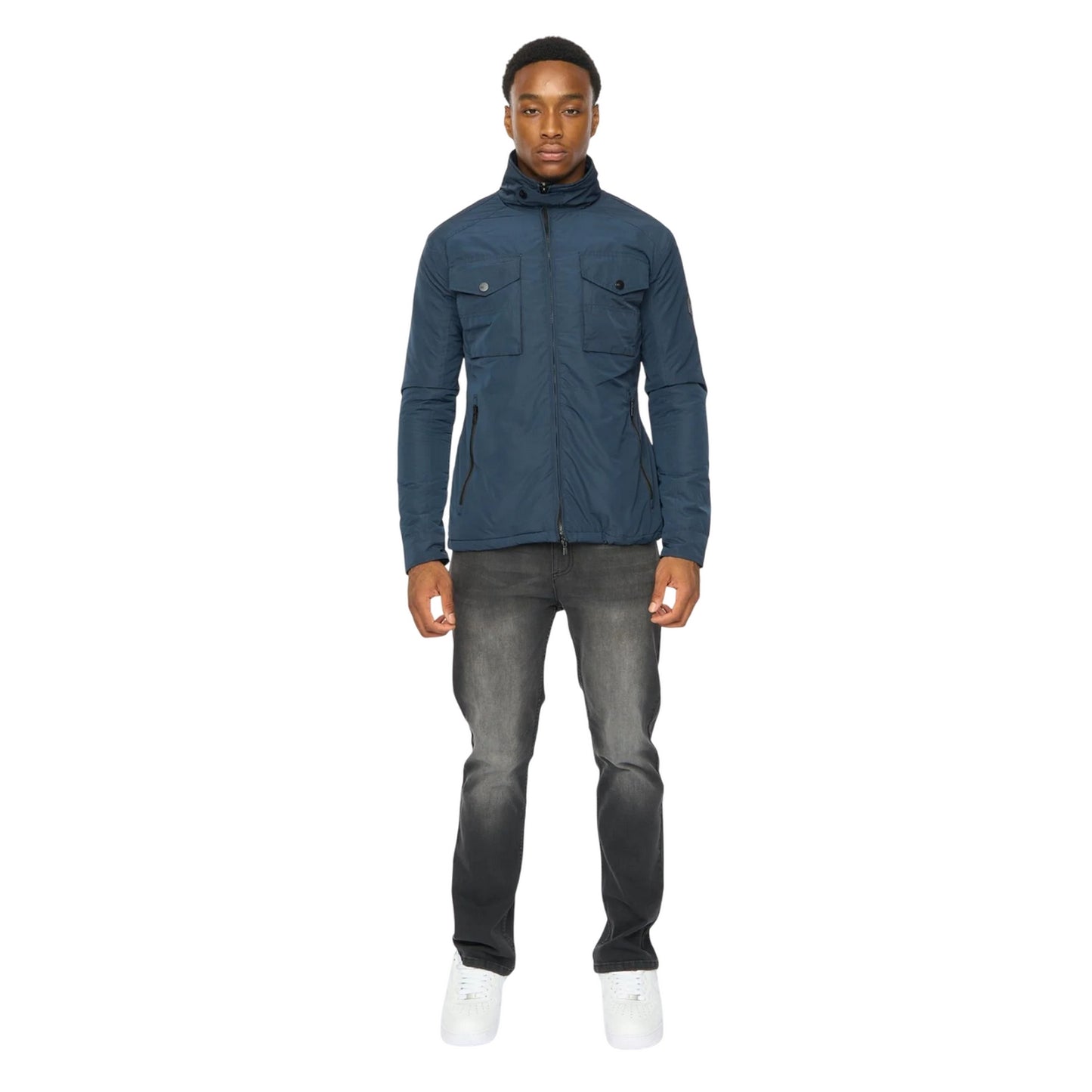 Navy - Lifestyle - Duck and Cover Mens Blensons Padded Jacket
