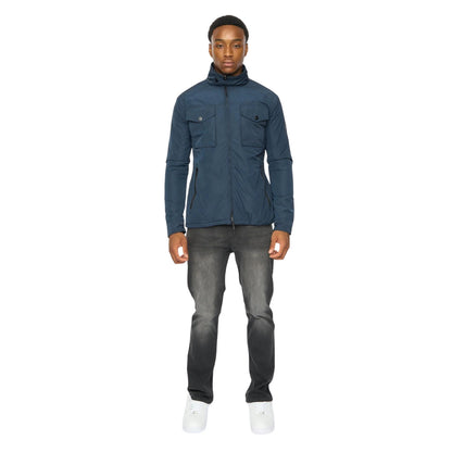 Navy - Lifestyle - Duck and Cover Mens Blensons Padded Jacket