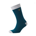 Black-Bottle Green-Light Grey - Back - Farah Mens Darby Socks (Pack of 3)