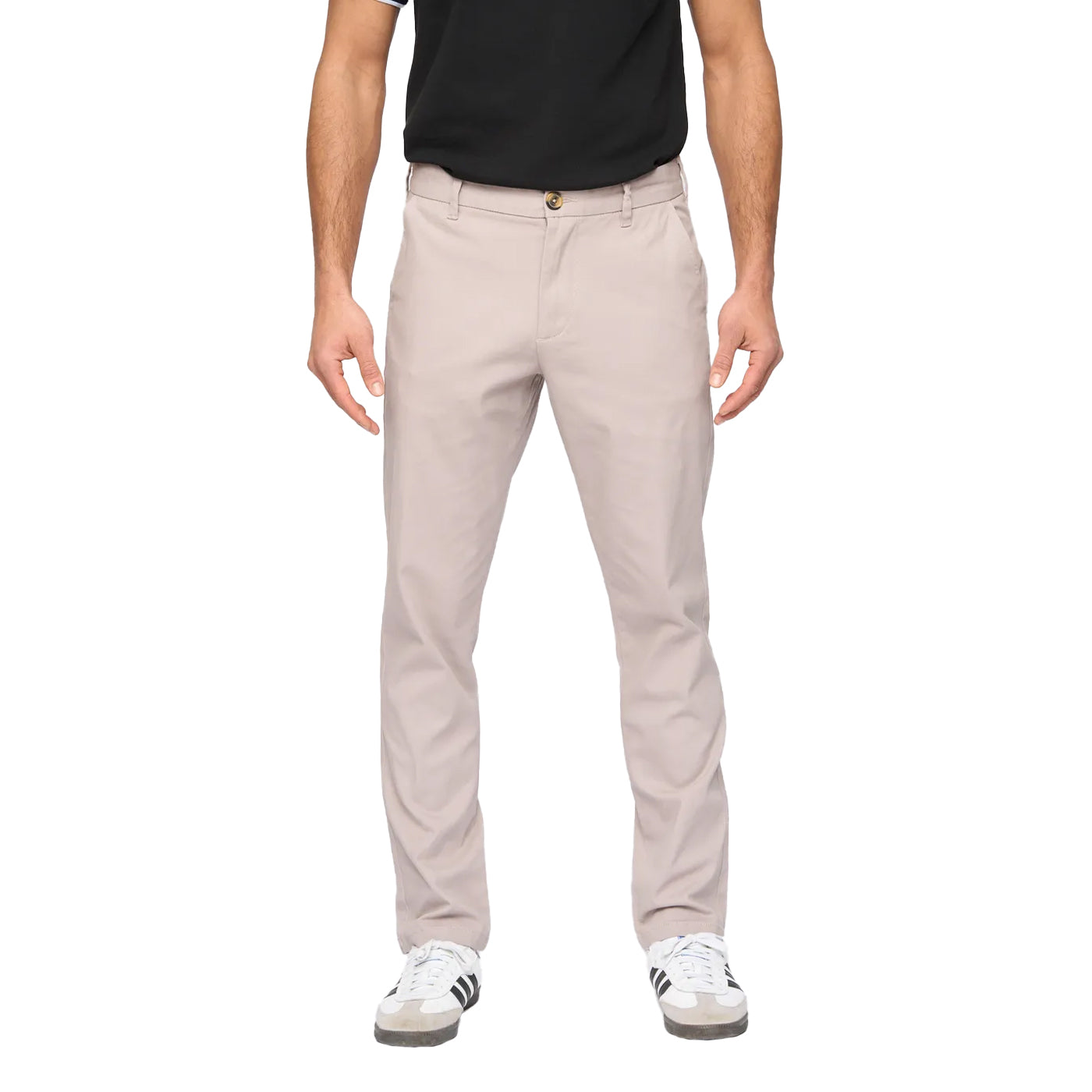 Stone - Front - Bewley & Ritch Mens Newland Slim Chinos