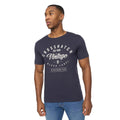 Multicoloured - Back - Crosshatch Mens Collegetheme Assorted Designs T-Shirt (Pack of 5)
