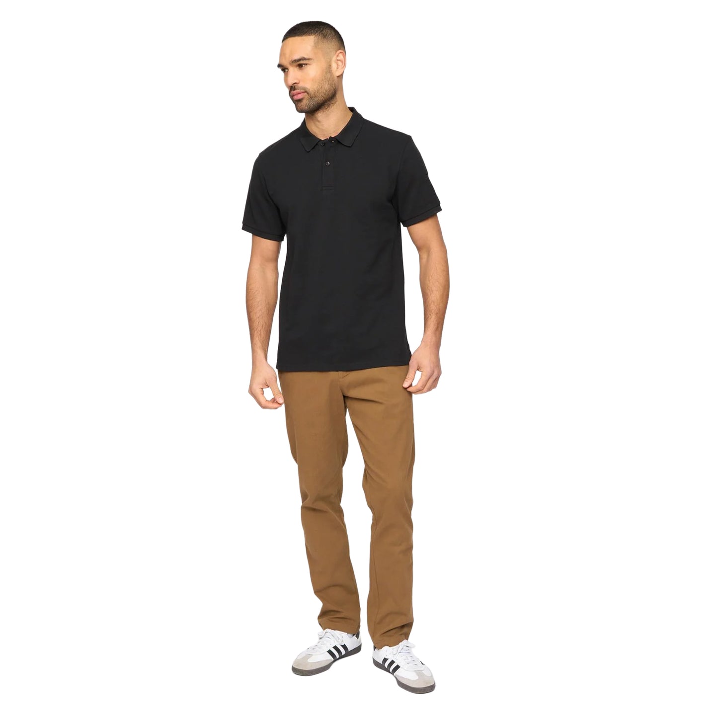 Black - Side - Bewley & Ritch Mens Morwell Polo Shirt