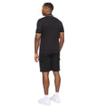 Black - Back - Crosshatch Mens Utilate Polo Shirt