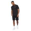Black - Side - Crosshatch Mens Utilate Polo Shirt