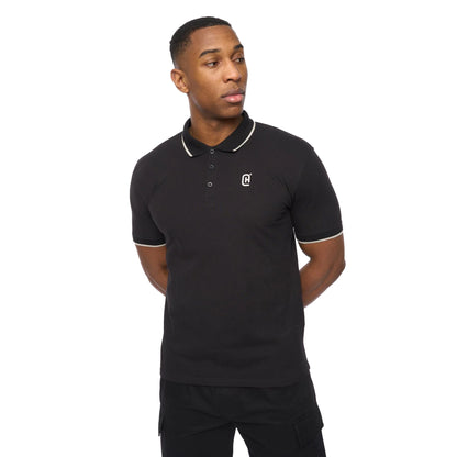 Black - Front - Crosshatch Mens Utilate Polo Shirt