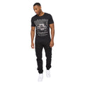 Black - Side - Crosshatch Mens Dogz T-Shirt