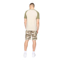 Olive-Stone - Back - Crosshatch Mens Camtort T-Shirt