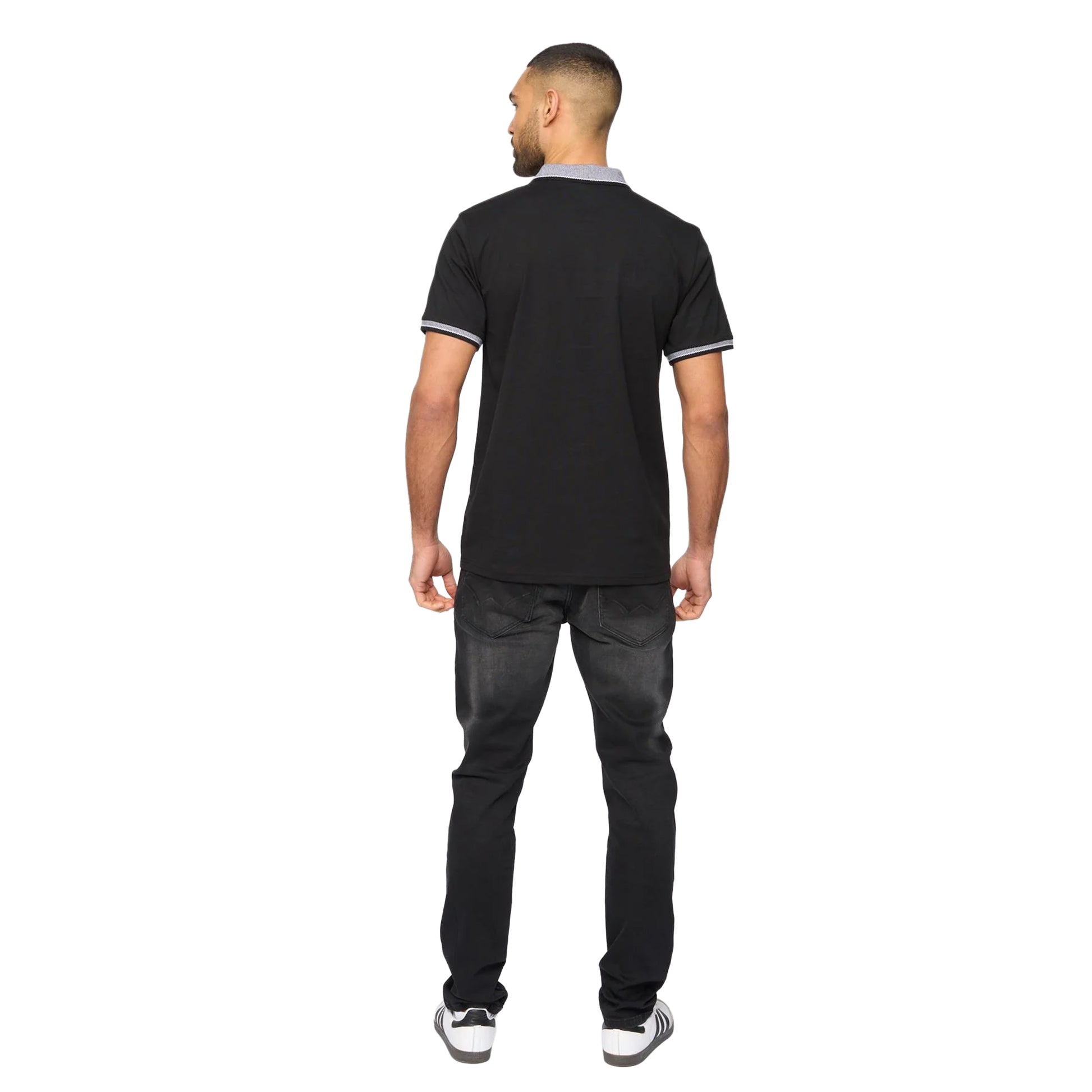 Black - Back - Bewley & Ritch Mens Eastbrook Polo Shirt