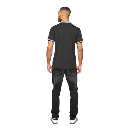 Charcoal Marl - Back - Bewley & Ritch Mens Eastbrook Polo Shirt