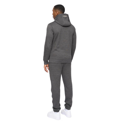 Charcoal Marl - Back - Crosshatch Mens Ellsworth Hoodie