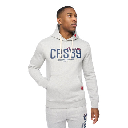 Grey Marl - Front - Crosshatch Mens Ellsworth Hoodie