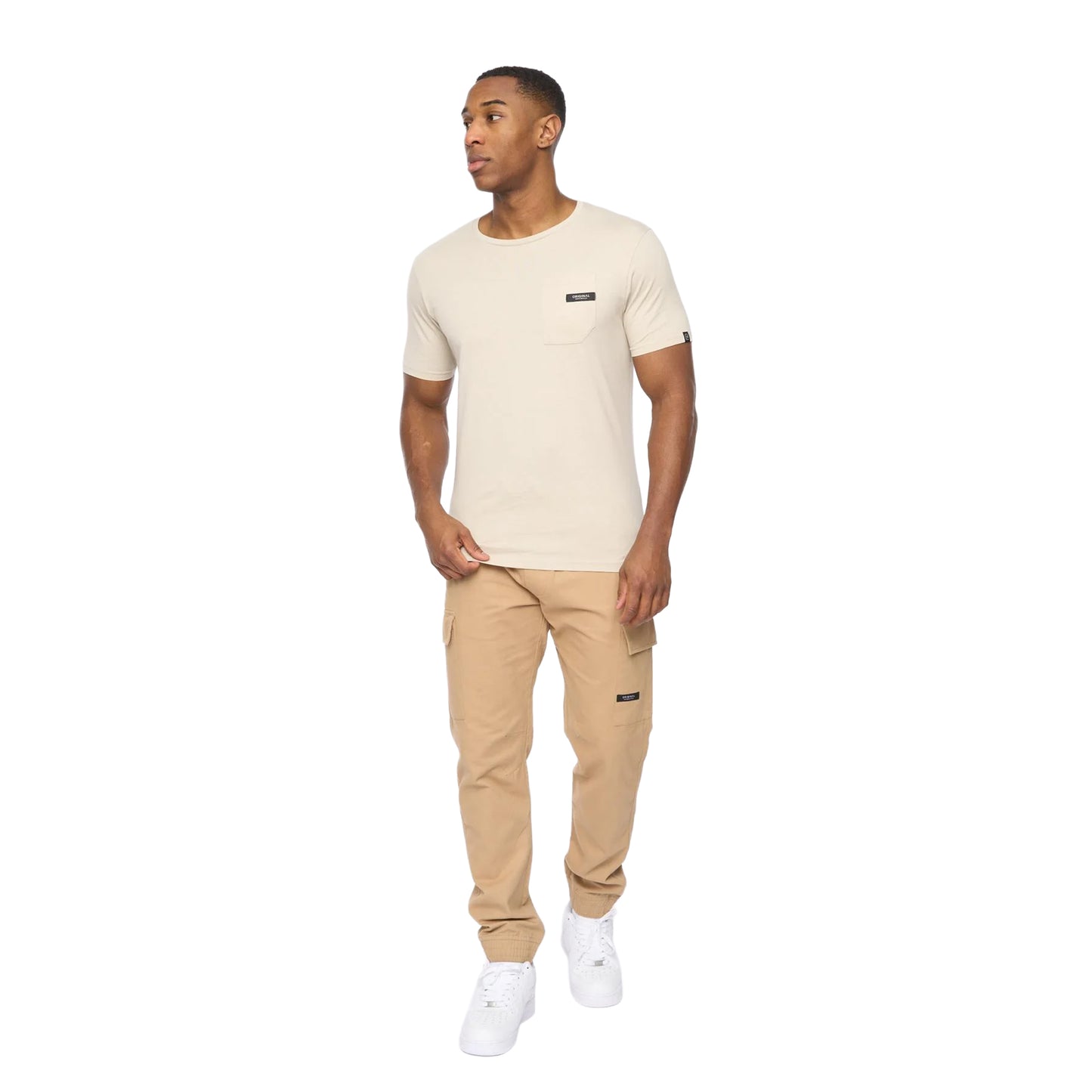 Light Stone - Side - Crosshatch Mens Utilate T-Shirt