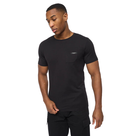 Black - Front - Crosshatch Mens Utilate T-Shirt