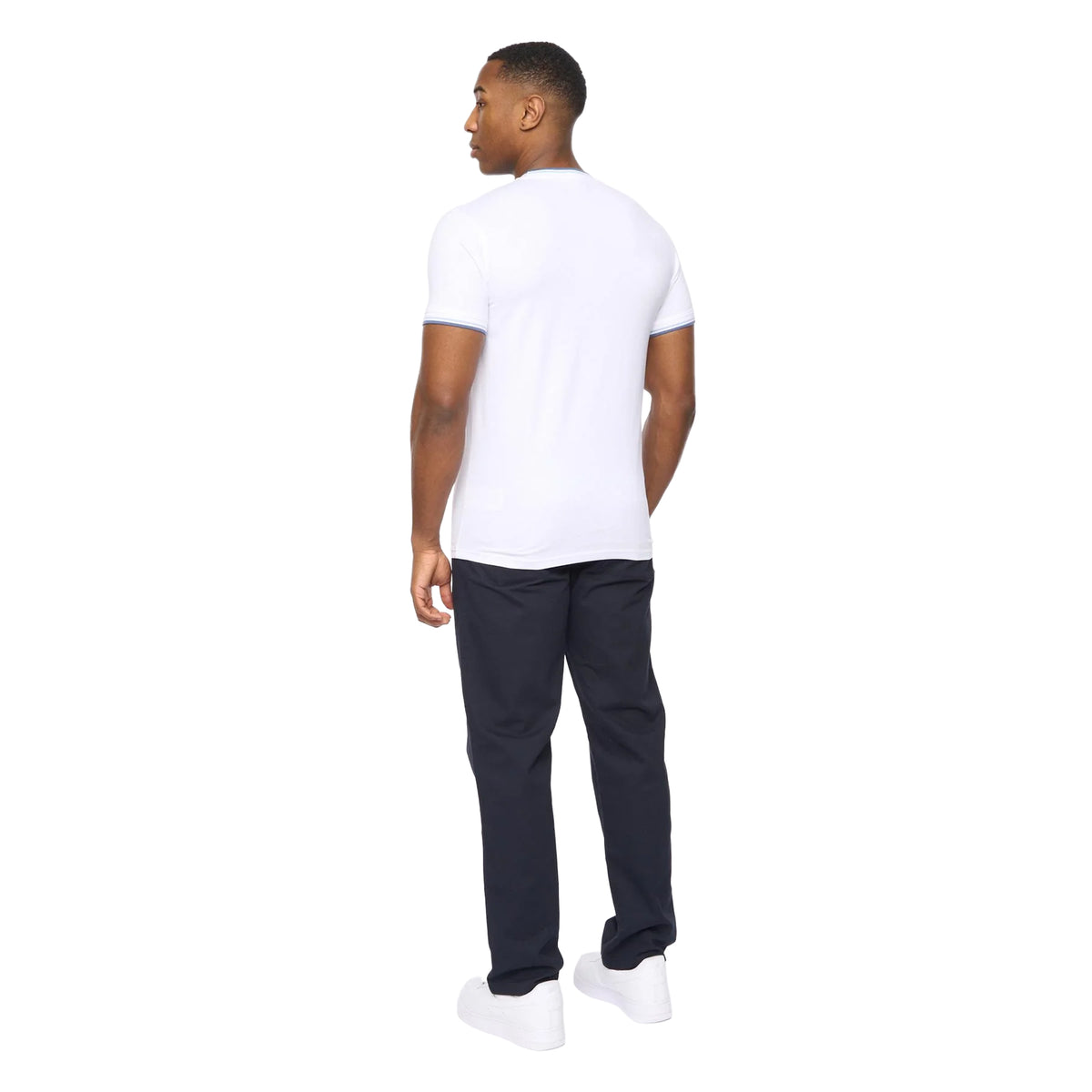 White - Back - Crosshatch Mens Shellworth T-Shirt