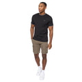 Black - Side - Crosshatch Mens Shellworth T-Shirt