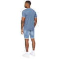 Denim - Back - Crosshatch Mens Shellworth T-Shirt
