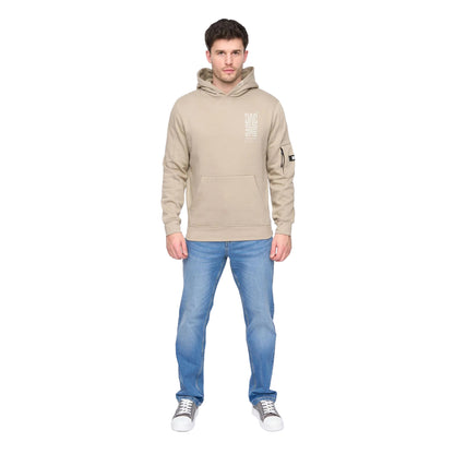 Light Pebble - Side - Duck and Cover Mens Tremake Hoodie