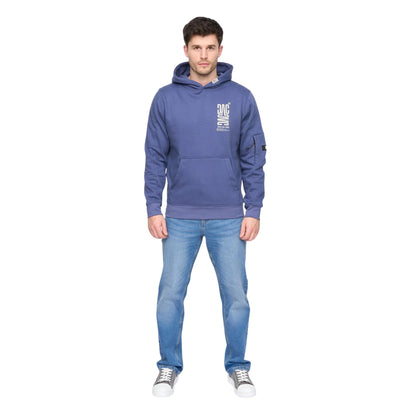 Navy - Side - Duck and Cover Mens Tremake Hoodie