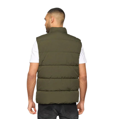 Olive - Back - Bewley & Ritch Mens Stanten Quilted Gilet