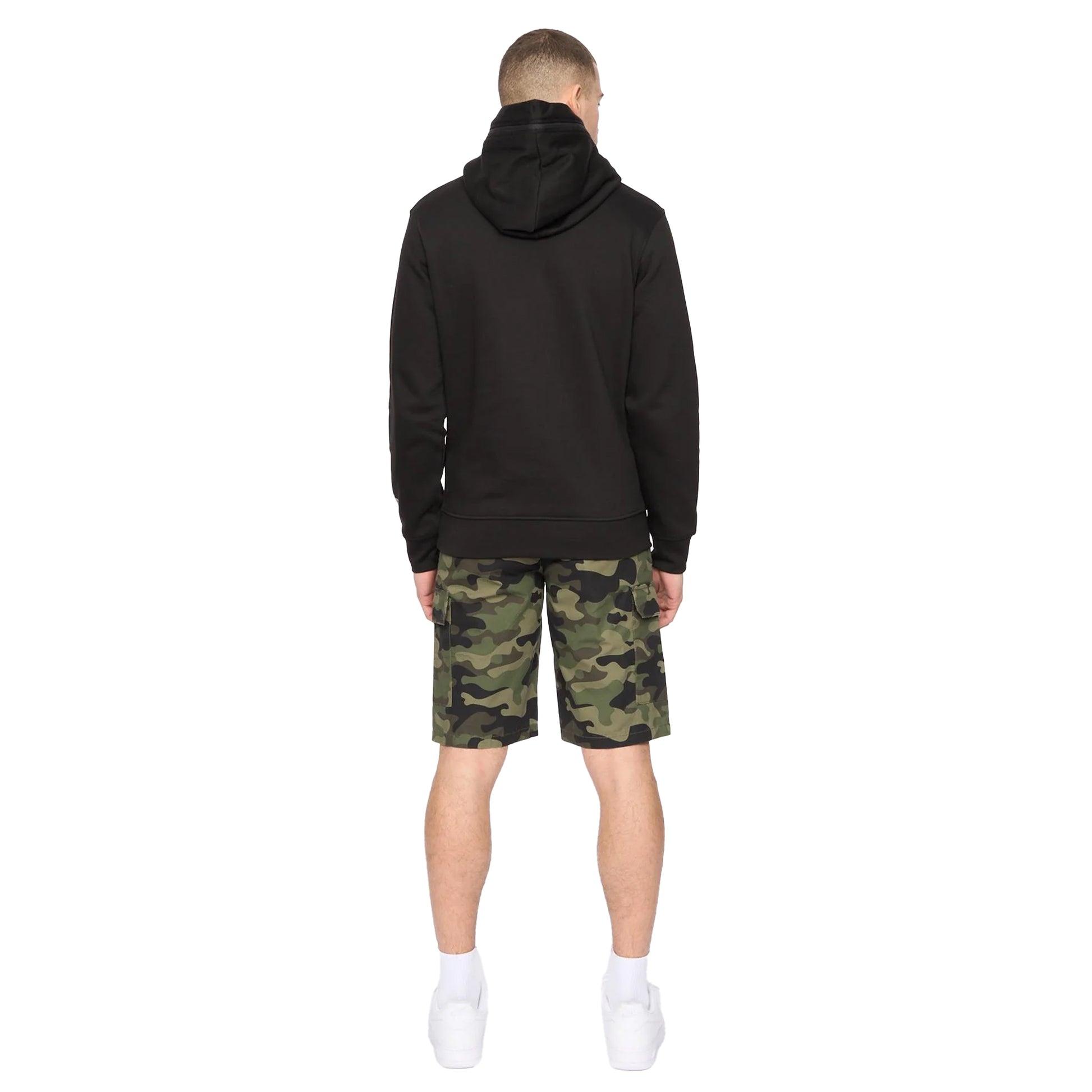 Black - Back - Crosshatch Mens Camtort Hoodie