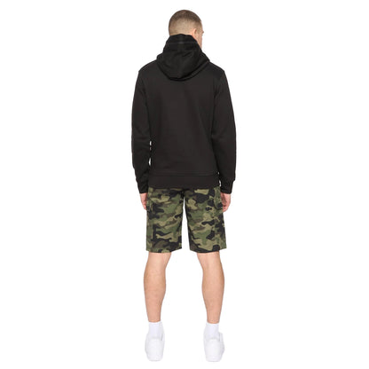 Black - Back - Crosshatch Mens Camtort Hoodie