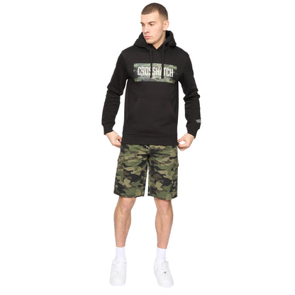 Black - Side - Crosshatch Mens Camtort Hoodie