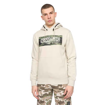 Light Stone - Front - Crosshatch Mens Camtort Hoodie