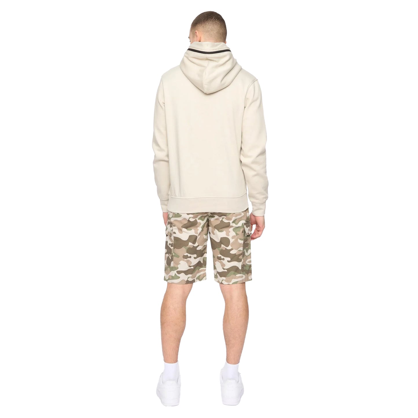 Light Stone - Back - Crosshatch Mens Camtort Hoodie