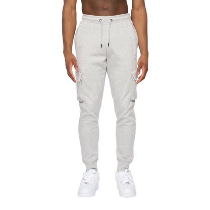 Grey Marl - Front - Kings Will Dream Mens Crosby 2.0 Cargo Jogging Bottoms