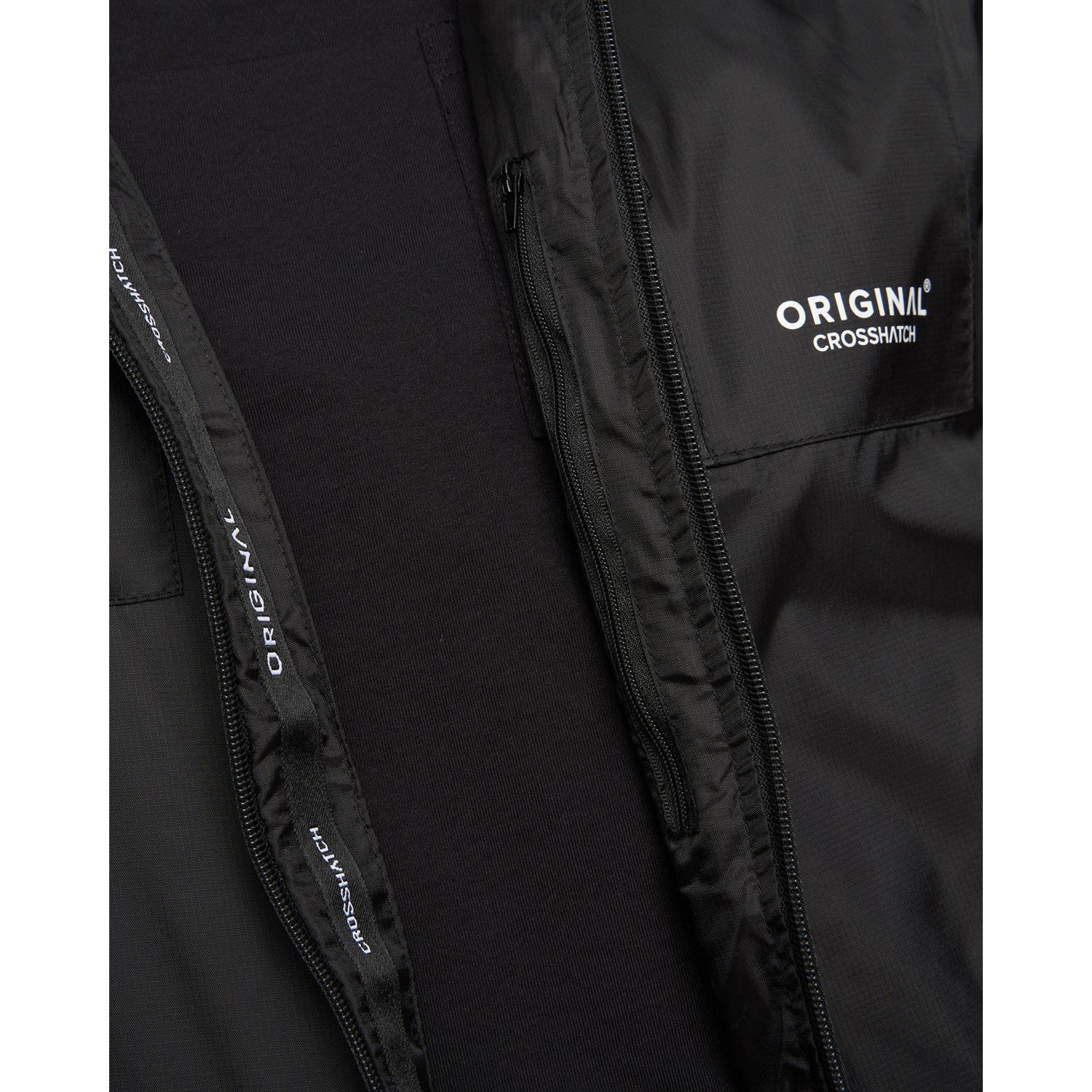 Black - Pack Shot - Crosshatch Mens Utilate Jacket