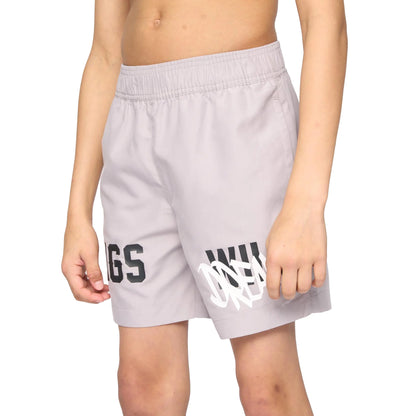 Ash Grey - Front - Kings Will Dream Boys Tagged Swim Shorts