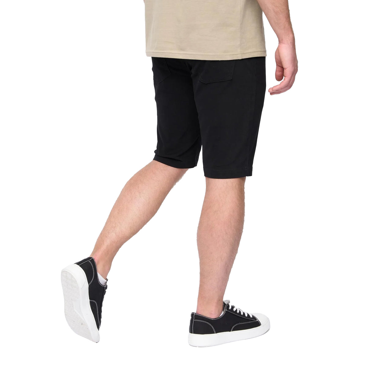 Black - Back - Duck and Cover Mens Franztown Shorts