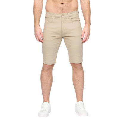 Stone - Front - Duck and Cover Mens Franztown Shorts