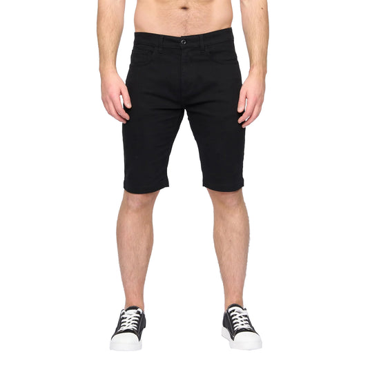 Black - Front - Duck and Cover Mens Franztown Shorts
