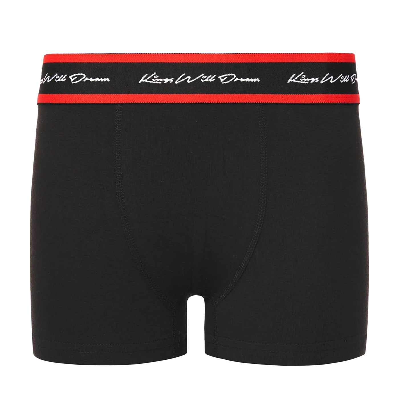 Black - Side - Kings Will Dream Boys Scriptband Boxer Shorts (Pack of 3)