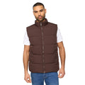 Dark Brown - Front - Bewley & Ritch Mens Stanten Puffer Gilet