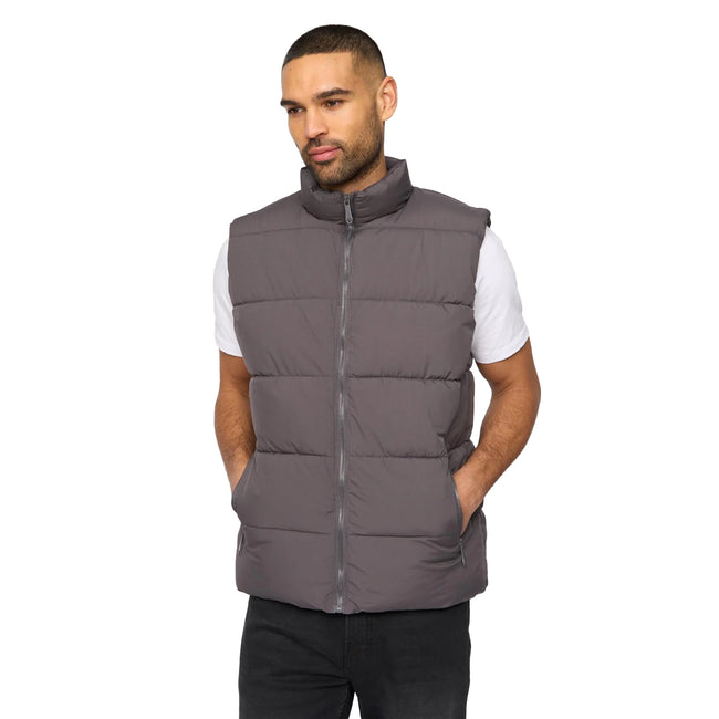 Dark Grey - Front - Bewley & Ritch Mens Stanten Puffer Gilet