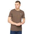 Off White-Stone-Brown-Sage-Dark Olive - Side - Crosshatch Mens Basicnatural T-Shirt (Pack of 5)
